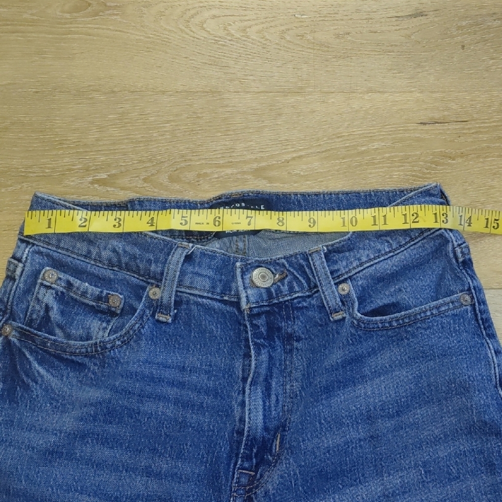 Aeropostale Women's Straight Leg Blue Jeans Mom Jean Sz 4 - Picture 12 of 12